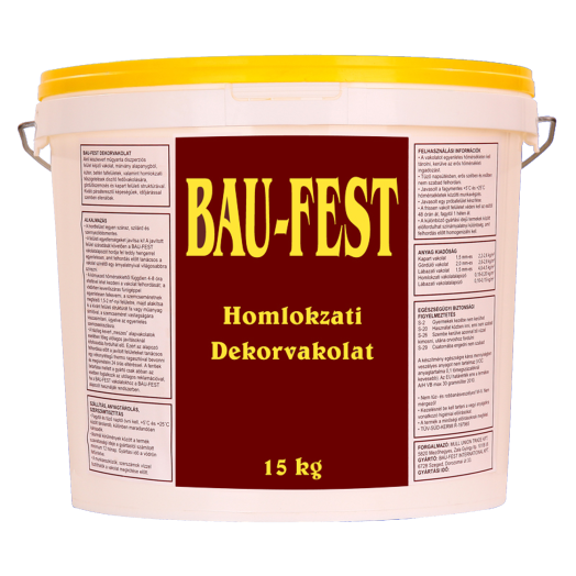 BAU-FEST HOMLOKZATI DEKORVAKOLAT˝34 15KG, 2MM GÖRDÜLŐ STRUKTÚRA *KAP*