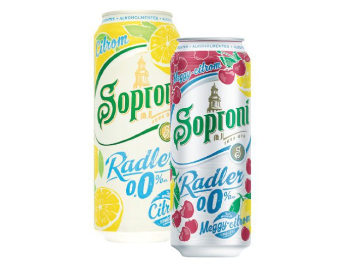 Soproni Radler dobozos ízesített sör