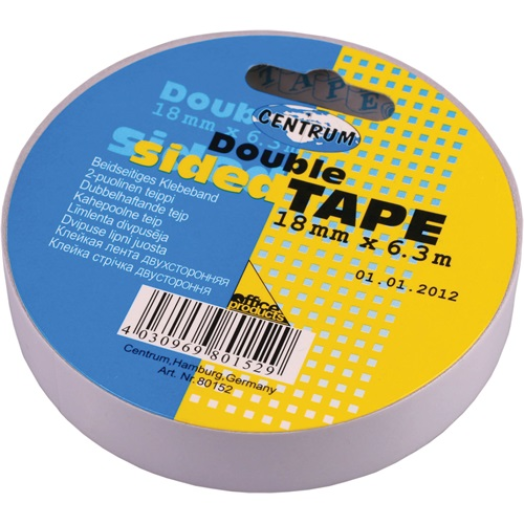 Centrum kétoldalas ragasztószalag 18 mm x 6,3 m