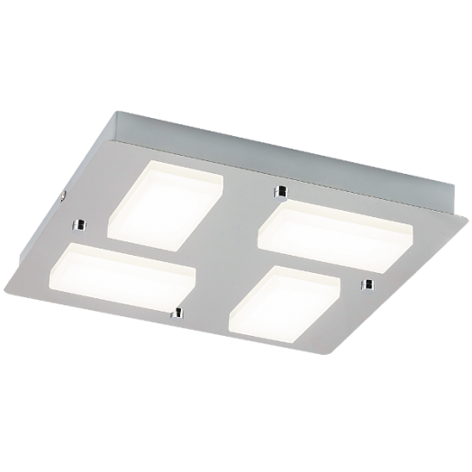RUBEN LED MENNYEZETI LÁMPA 4*4,5W 4*387LM IP44 KRÓM