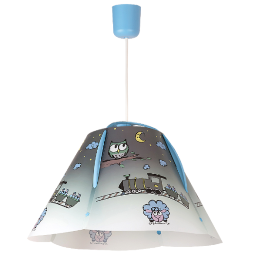 SHEPHERD FÜGGESZTÉK E27 60W ÉJSZAKAI VONAT MINTÁS