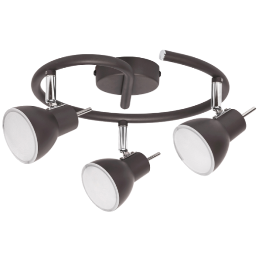 MIKE LED SPOT LÁMPA 3×LED 3×4W ANTRACIT SZÜRKE