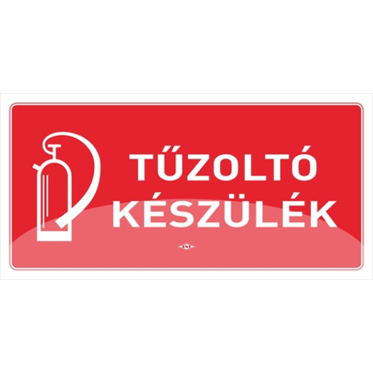 Pd tábla 10 x 20 cm Tűzoltó készülék