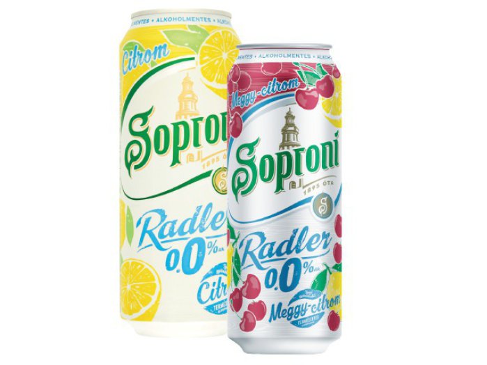 Soproni Radler dobozos ízesített sör