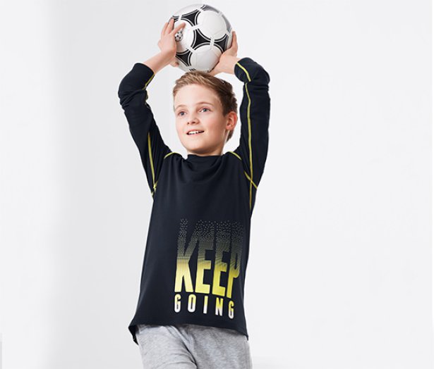 Fiú hosszú ujjú sport felső, kék
