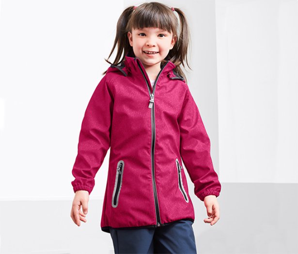 Lányka softshell dzseki, málna