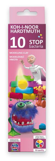 Koh-I-Noor 131810 gyurma antibakteriális 10 szín