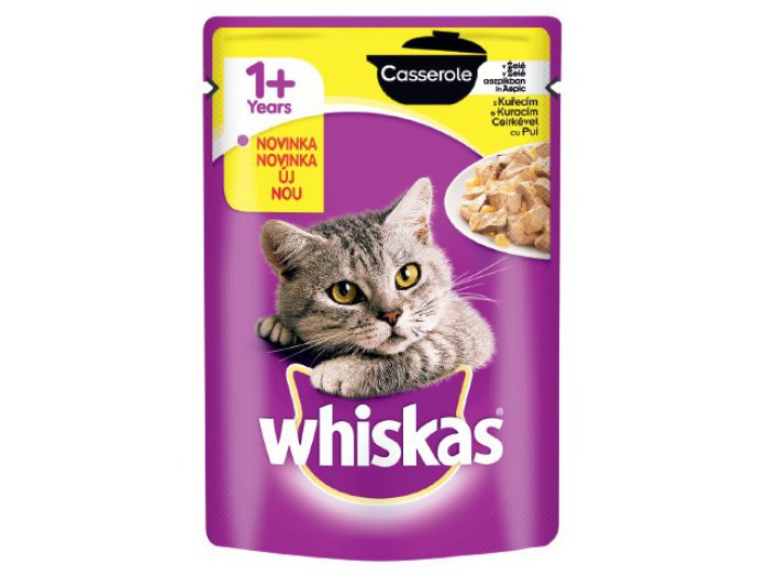 Whiskas Casserole alutasakos macskaeledel