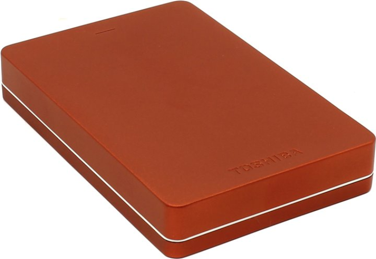 Toshiba 2,5'' HDD 1TB piros USB3.0, ALU