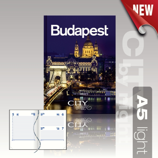 City by Night agenda A5 light Budapest