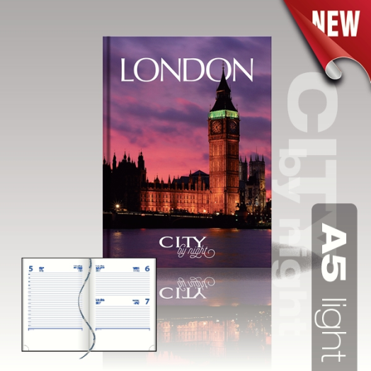 City by Night agenda A5 light London