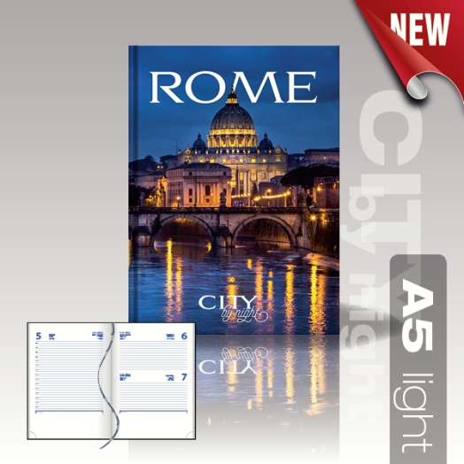 City by Night agenda A5 light Rome