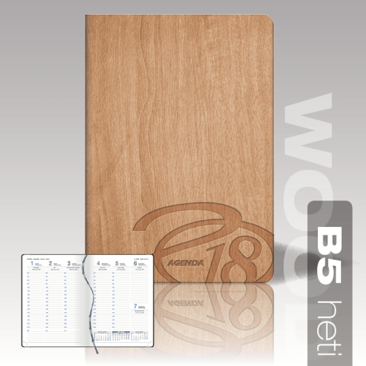 Wood agenda B5 heti barna