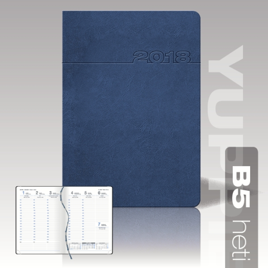 Yuppie agenda B5 heti kék