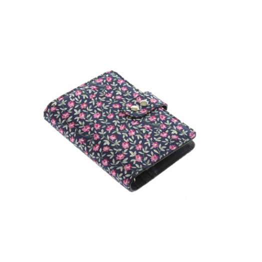 Gyűrűs kalendárium 3/161 Vintage textil sötétkék