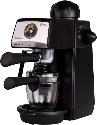 Dyras CPM-1200 Eszpresso kávéfőző fekete/inox