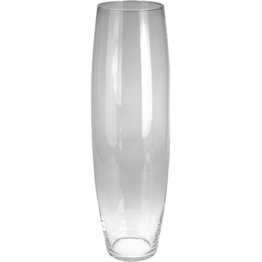ÜVEG VÁZA ÁTMÉRŐ: 14,5CM, MAGASSÁG: 60CM