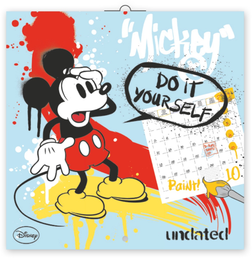 Falinaptár W.D. Mickey Mouse 6096