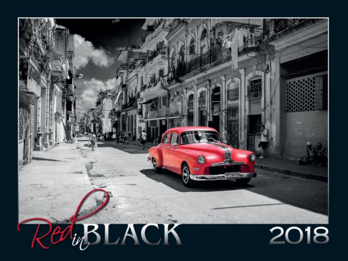 Falinaptár TopTimer T091 Red in Black