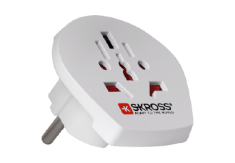 Skross utazóadapter, földelt