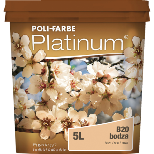 PLATINUM BELTÉRI FALFESTÉK 5L BODZA B20 DISZPERZIÓS