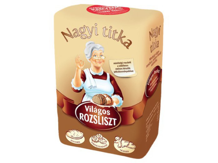 Nagyi titka világos rozsliszt