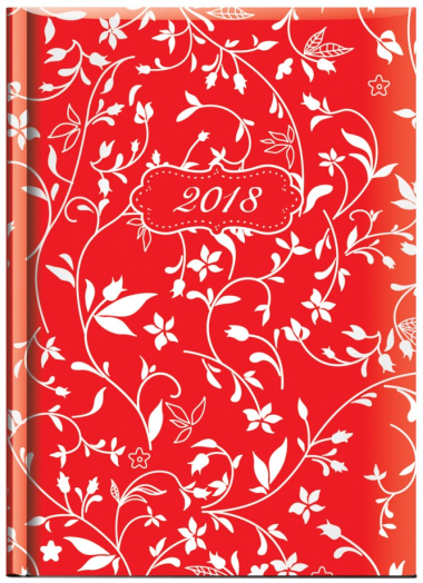 Agenda Joy J015 A/5 heti piros metalizált