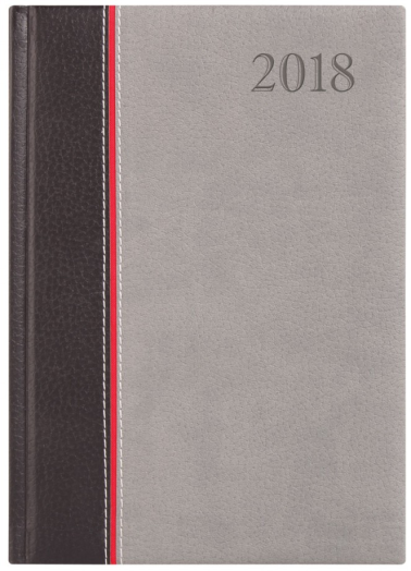 Agenda Groovy G011 B/5 heti antracit-bordó-szürke