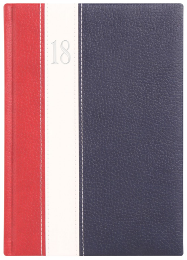 Agenda Fashion F021 A/5 napi bordó-fehér-kék