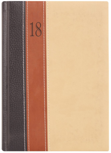 Agenda Fashion F021 A/5 napi antracit-barna-bézs