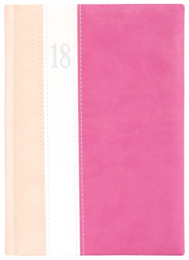 Agenda Fashion F021 A5 napi rózsa-fehér-mályva