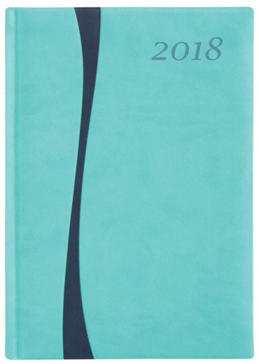Agenda Duplex D011 B5 heti türkiz-kék