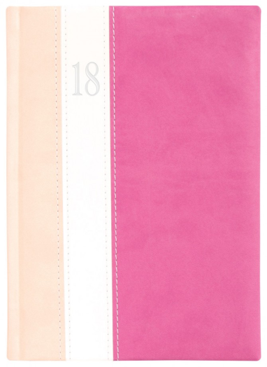 Agenda Fashion F011 B5 heti rózsa-fehér-mályva