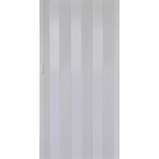 HARMONIKAAJTÓ PVC, FEHÉR KŐRIS, 203X82X0,6CM