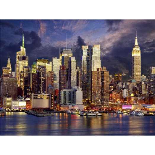 VÁSZONKÉP 60X80CM NEW YORK PIRKADAT (MALIK) (NY DAWN)