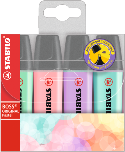 Stabilo Boss Original Pastel szövegkiemelő készlet 4db-os