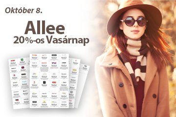 20%-os Allee Vasárnap október 8-án!