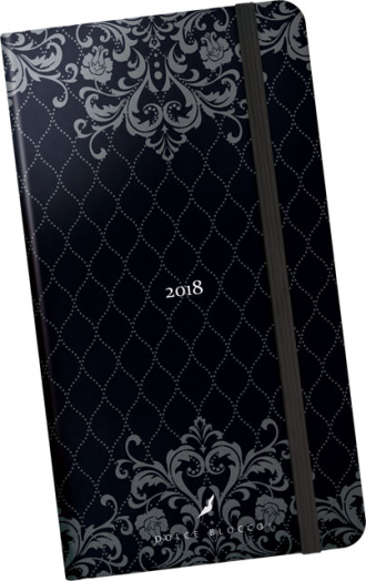 Lizzy Dolce Blocco zsebnaptár Black Lace