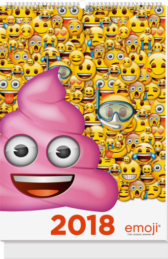 Lizzy falinaptár A4 Emoji Pink