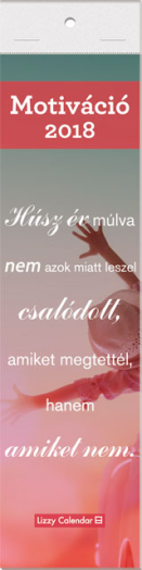 Lizzy könyvjelzőnaptár Motiváció
