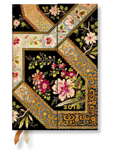 Paperblanks agenda napi Mini FiligreeFloralEbony