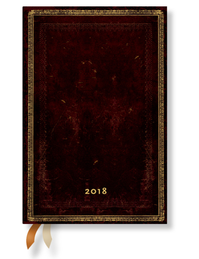 Paperblanks agenda heti Mini BlackMoroccan verso