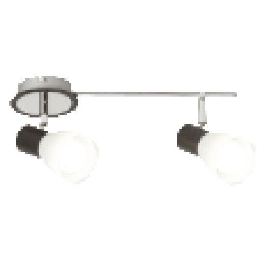 5977 Ati, modern, aszimmetrikus, trendi stílusú szpotlámpa E14 2x MAX 40W fekete/ króm