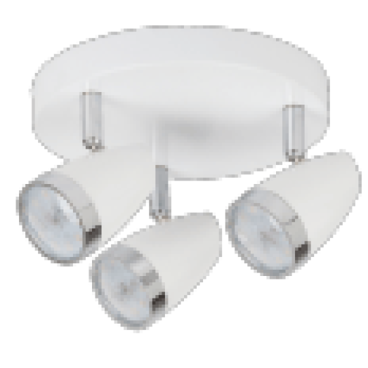 6668 Karen, szpot lámpa beépített LED fényforrással LED 3x 4W fehér/ króm