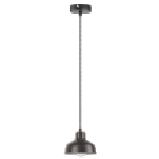 2789 Owen, divatos fekete függeszték fehér belsővel E27 Max 60W matt fekete