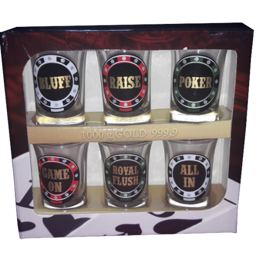 6 DB-OS XX-BG-CASINO POHÁRSZETT 35ML