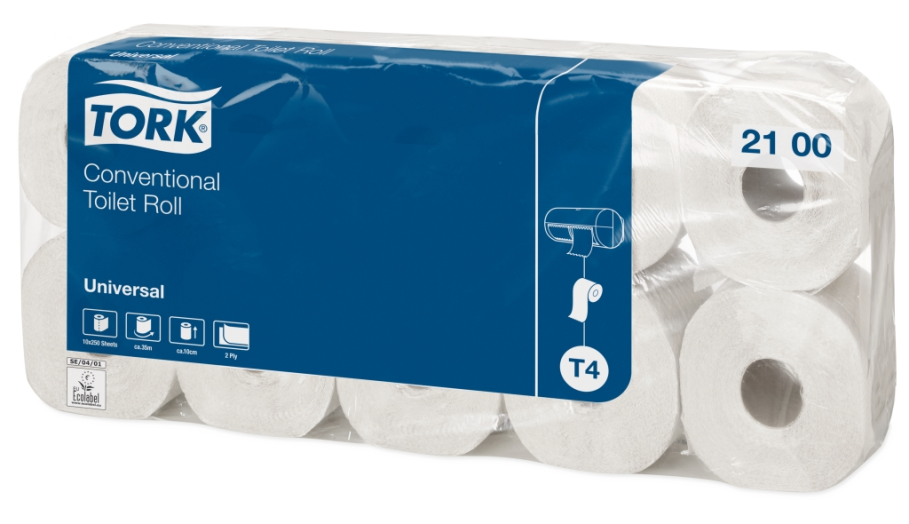 Tork kistekercses toalettpapír 2 rétegű, natur, 10 tek/cs.