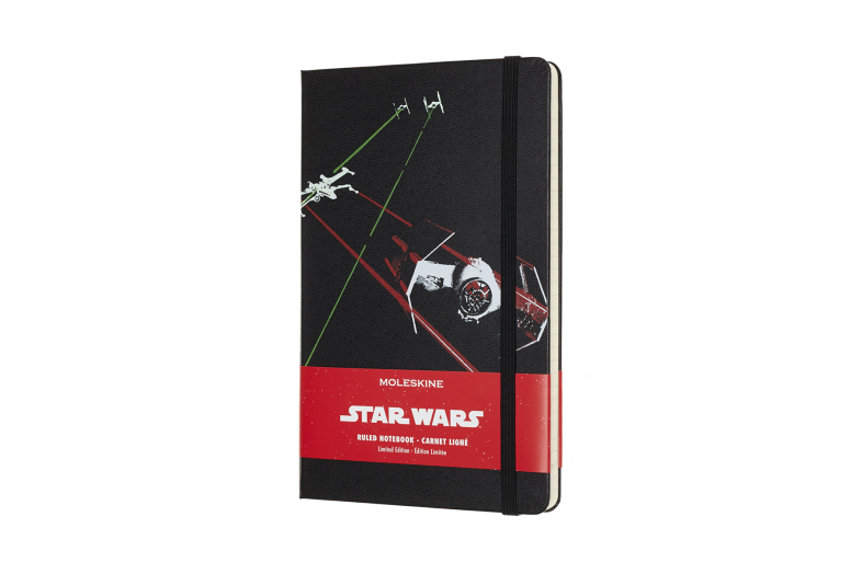 Moleskine notesz vonalas Large Star Wars Ships fekete
