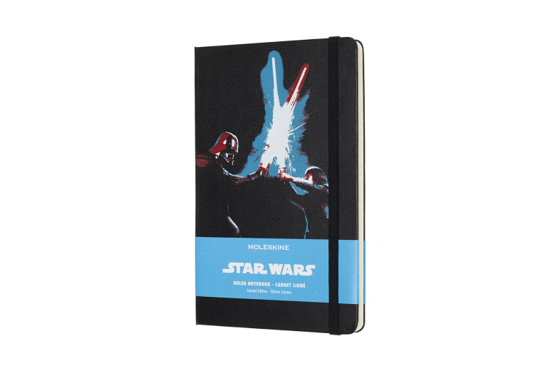 Moleskine notesz vonalas Large Star Wars Lightsaber duel feke