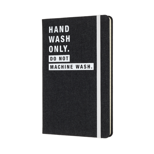 Moleskine notesz vonalas Large Denim Hand Wash